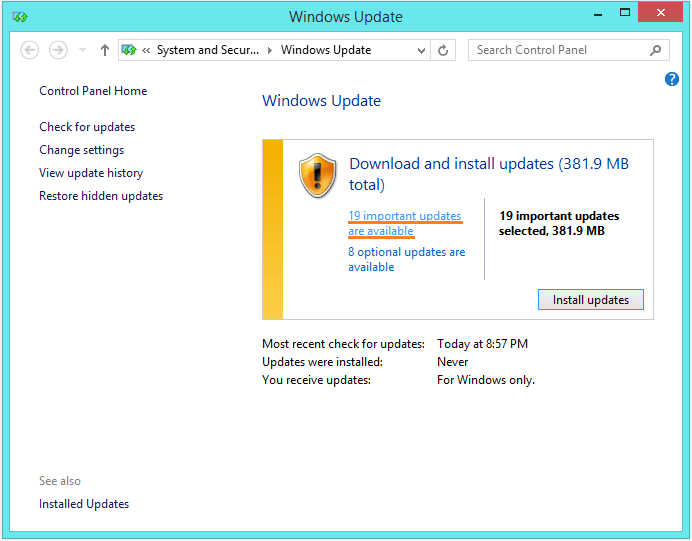 AGP Gart Corruption - Windows update - Check for Updates 2 -- Windows Wally