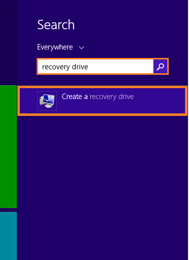 Windows 8 Recovery Disk - Create a recovery drive -- Windows Wally