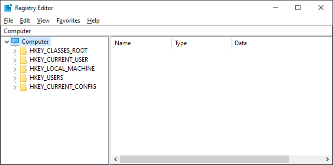 Registry Editor -- regedit - Windows 10 - Windows Wally
